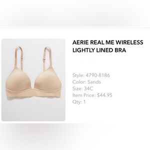 Aerie Real Me Lightly Lined Bra - Sands